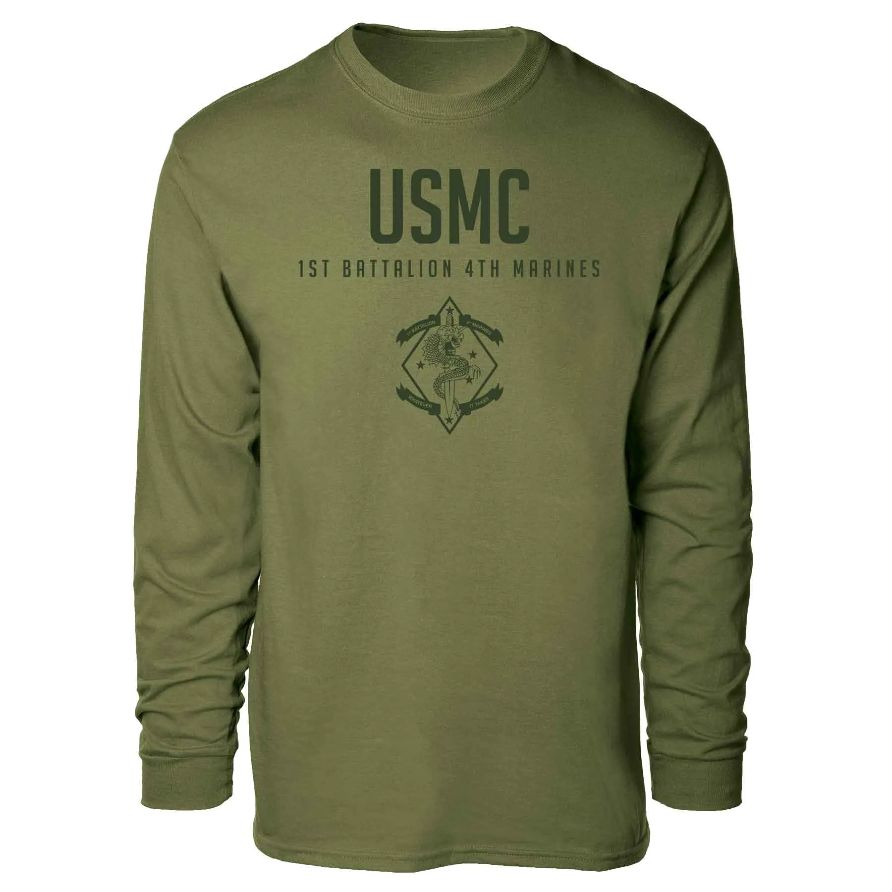 1st Battalion 4th Marines Tonal Long Sleeve T-shirt