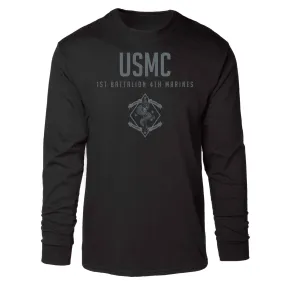 1st Battalion 4th Marines Tonal Long Sleeve T-shirt