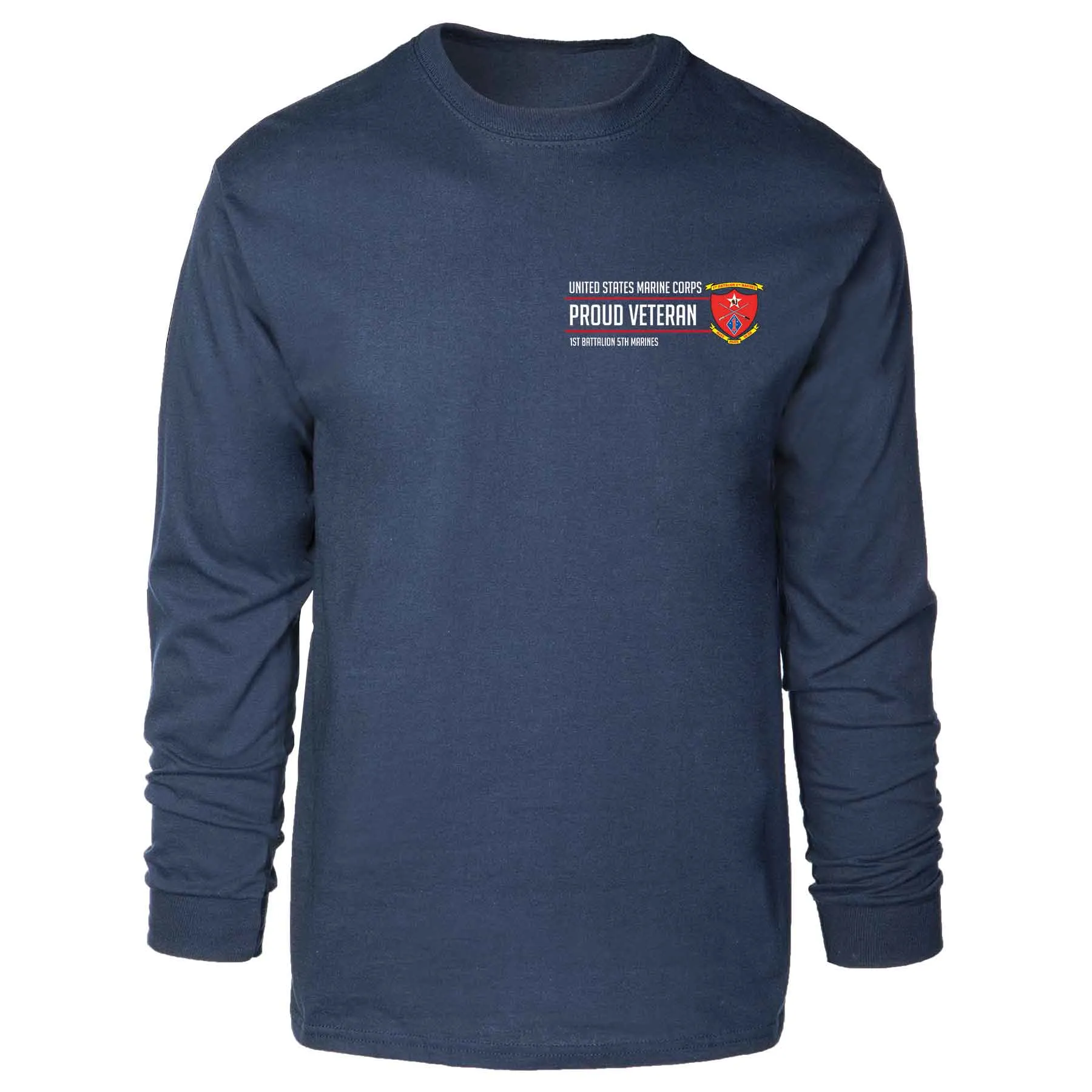 1st Battalion 5th Marines Proud Veteran Long Sleeve T-shirt