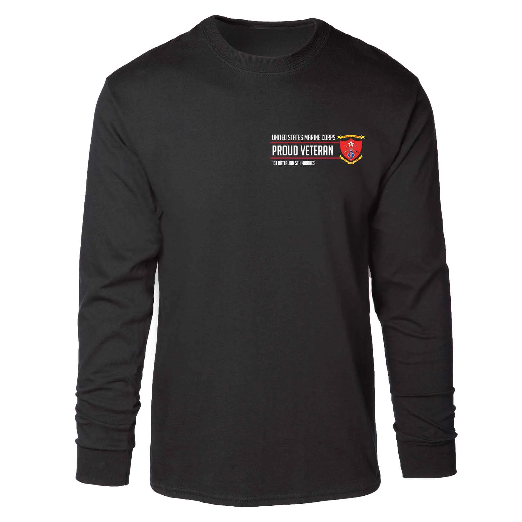 1st Battalion 5th Marines Proud Veteran Long Sleeve T-shirt