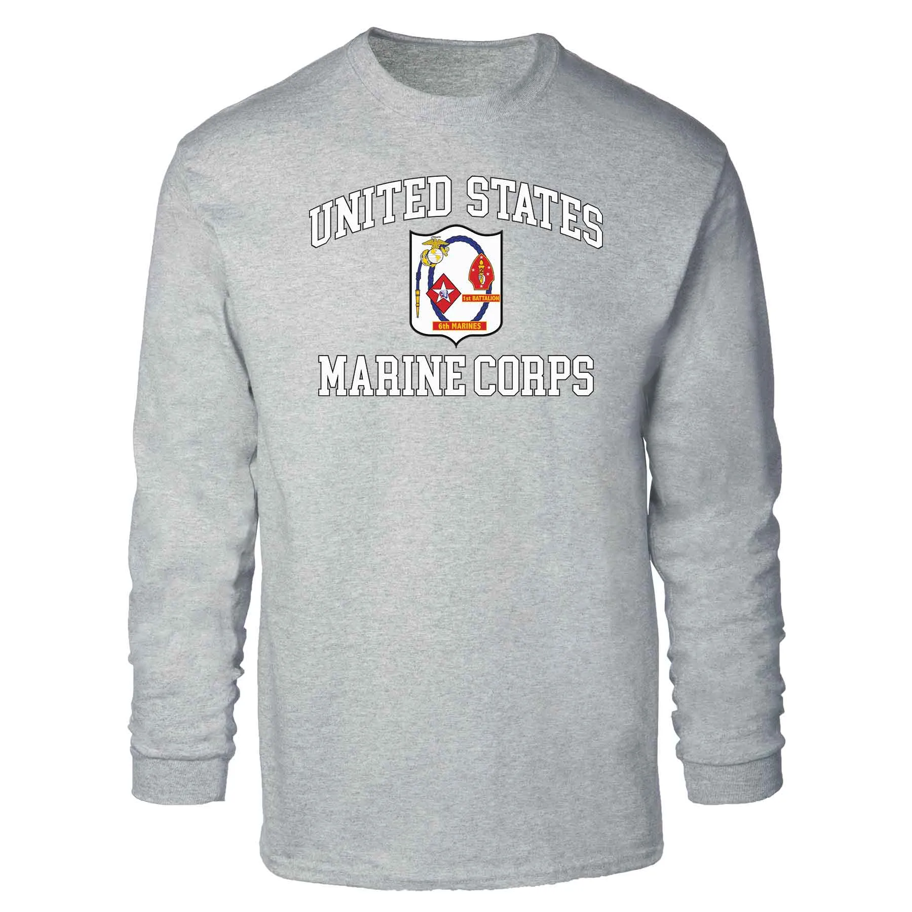 1st Battalion 6th Marines USMC Long Sleeve T-shirt