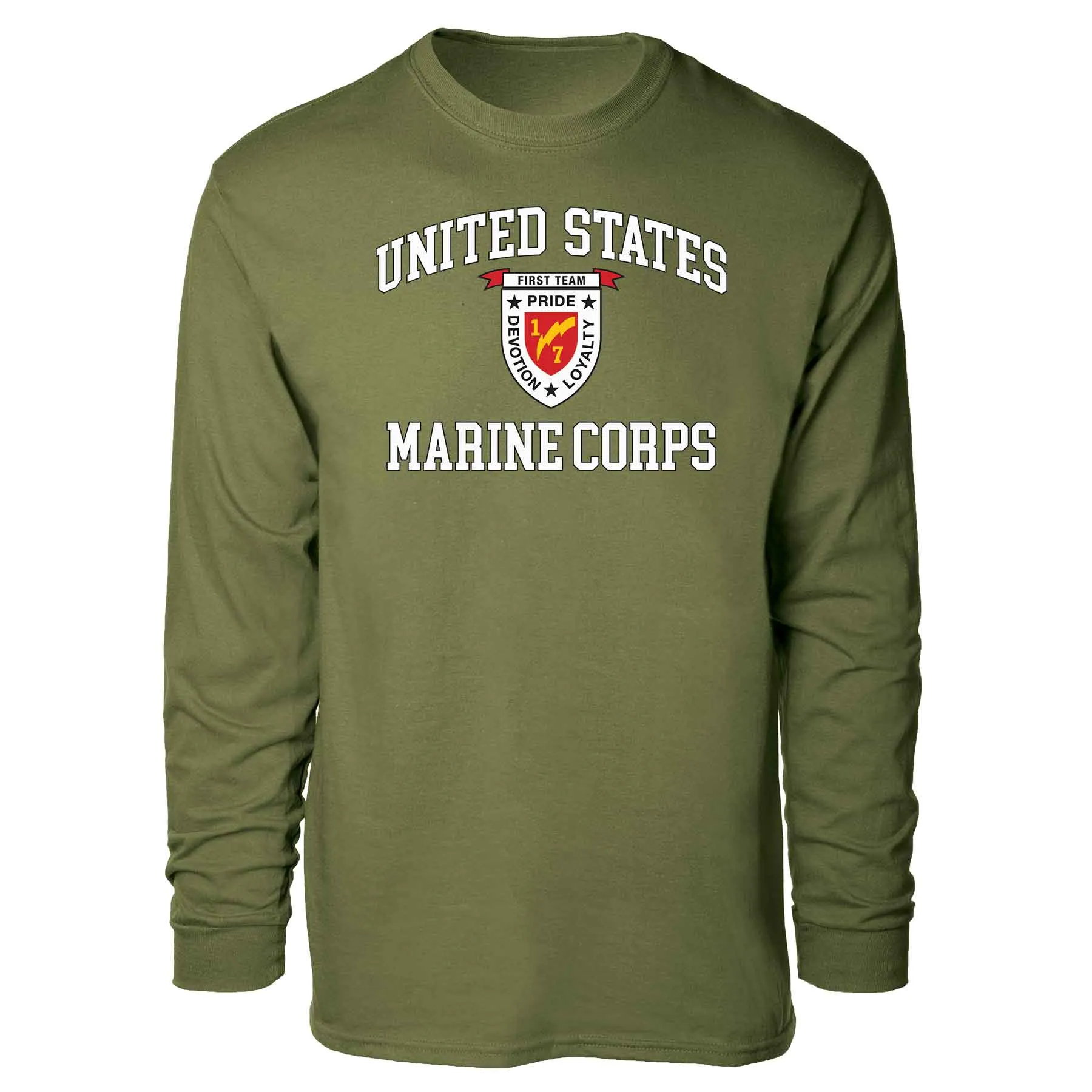 1st Battalion 7th Marines USMC Long Sleeve T-shirt