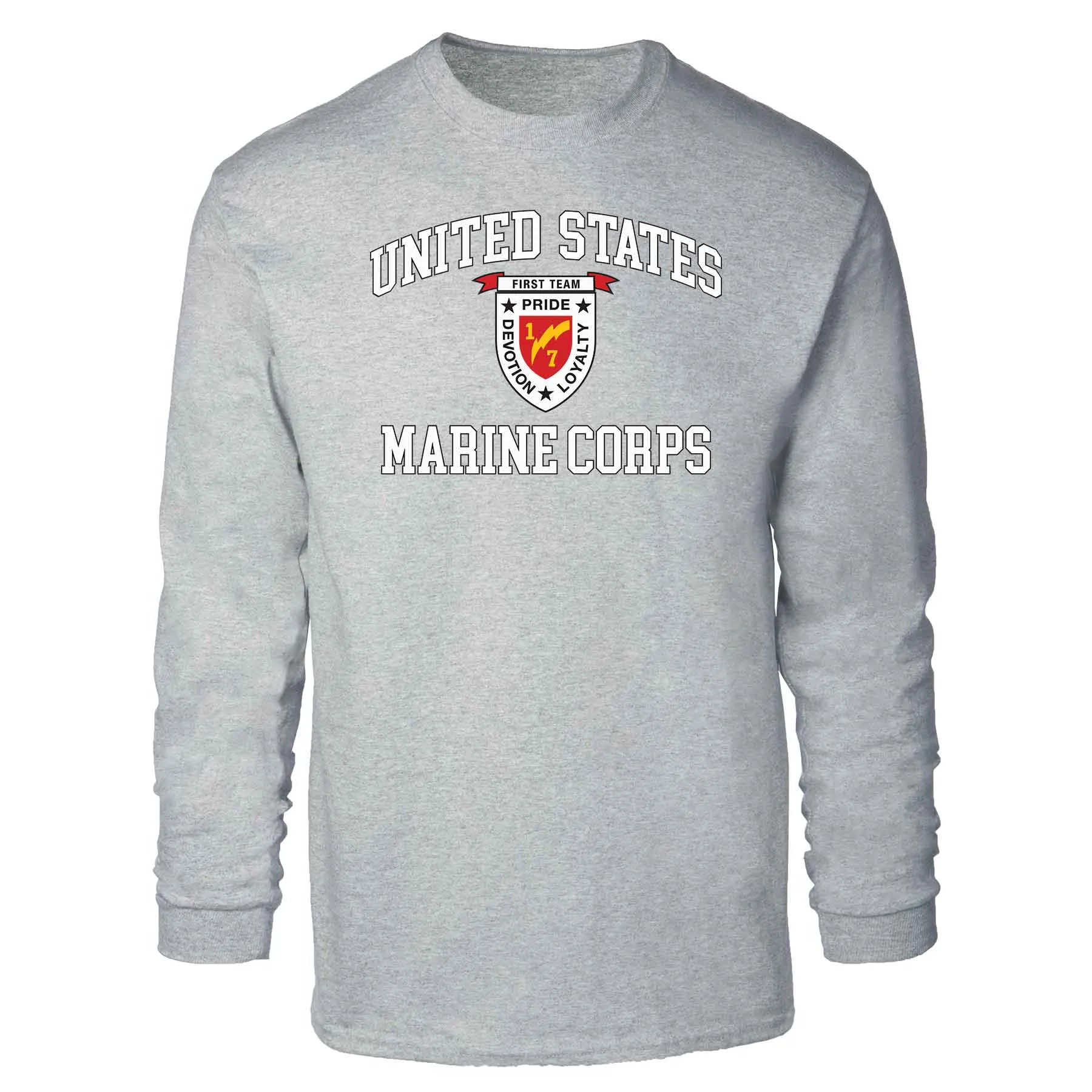 1st Battalion 7th Marines USMC Long Sleeve T-shirt