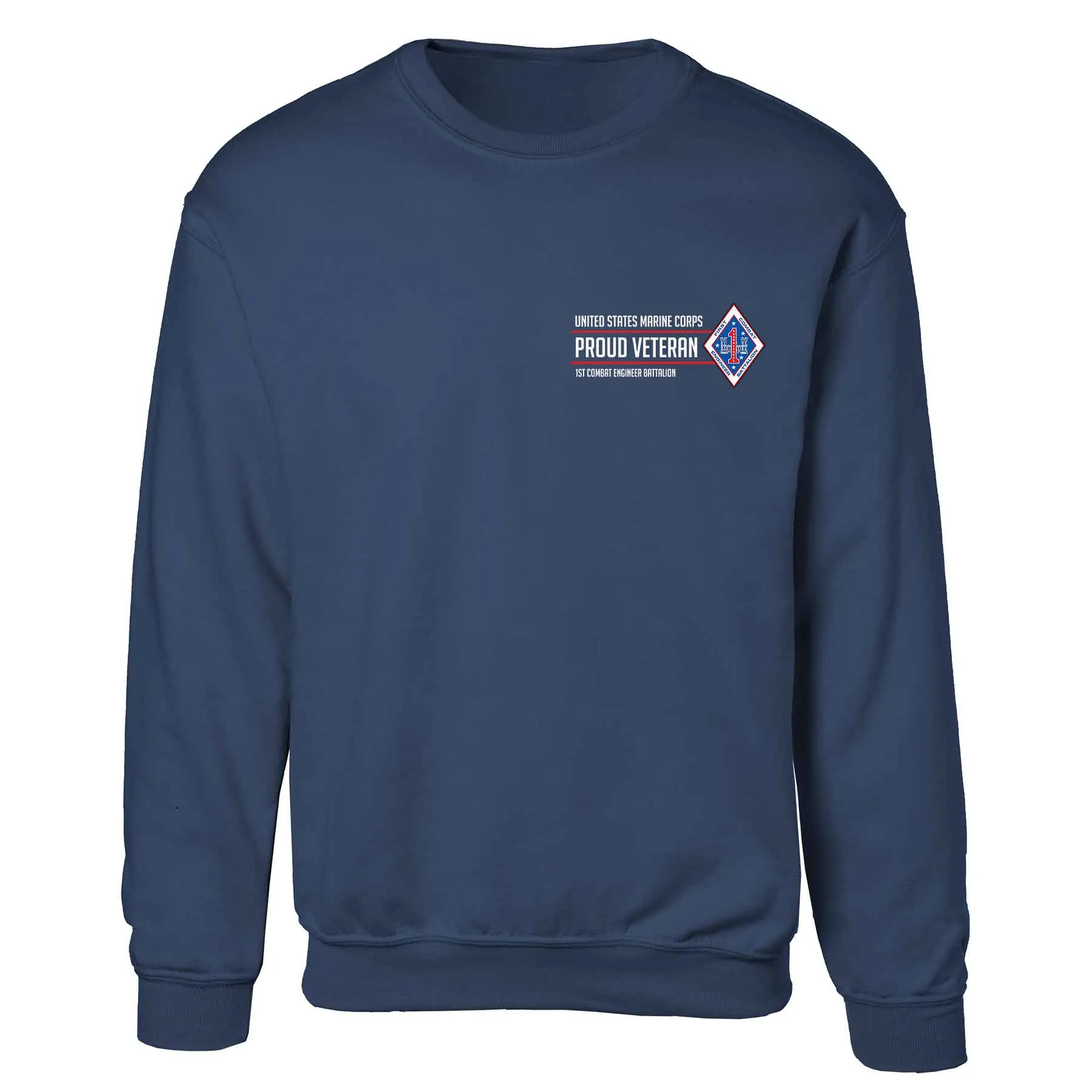 1st Combat Engineer Battalion Proud Veteran Sweatshirt