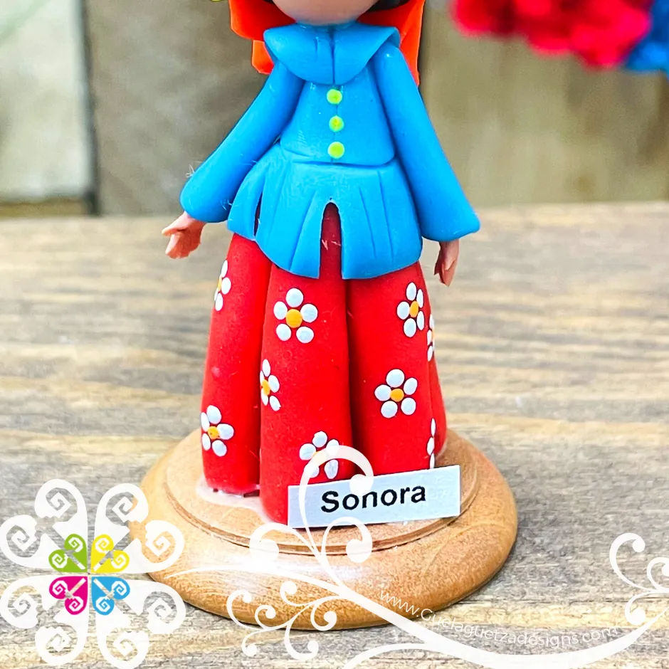 26- Sonora Little Doll Figurine - Fondant Doll