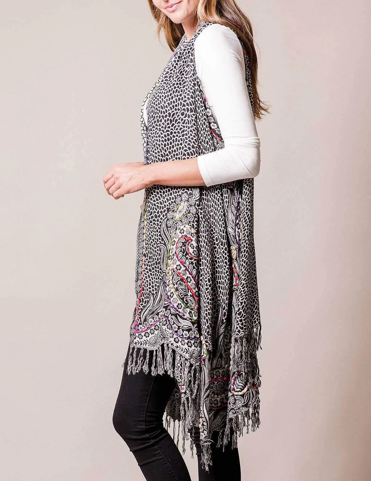 3-in-1 Jaipur Wrap - Black