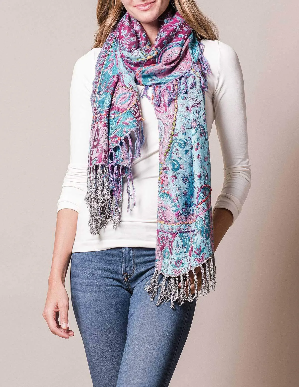 3-in-1 Jaipur Wrap - Orchid