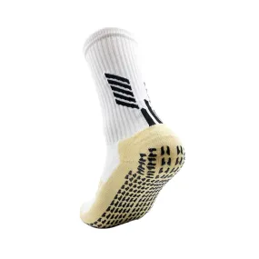 3 Pack Kids Football Grip Socks White