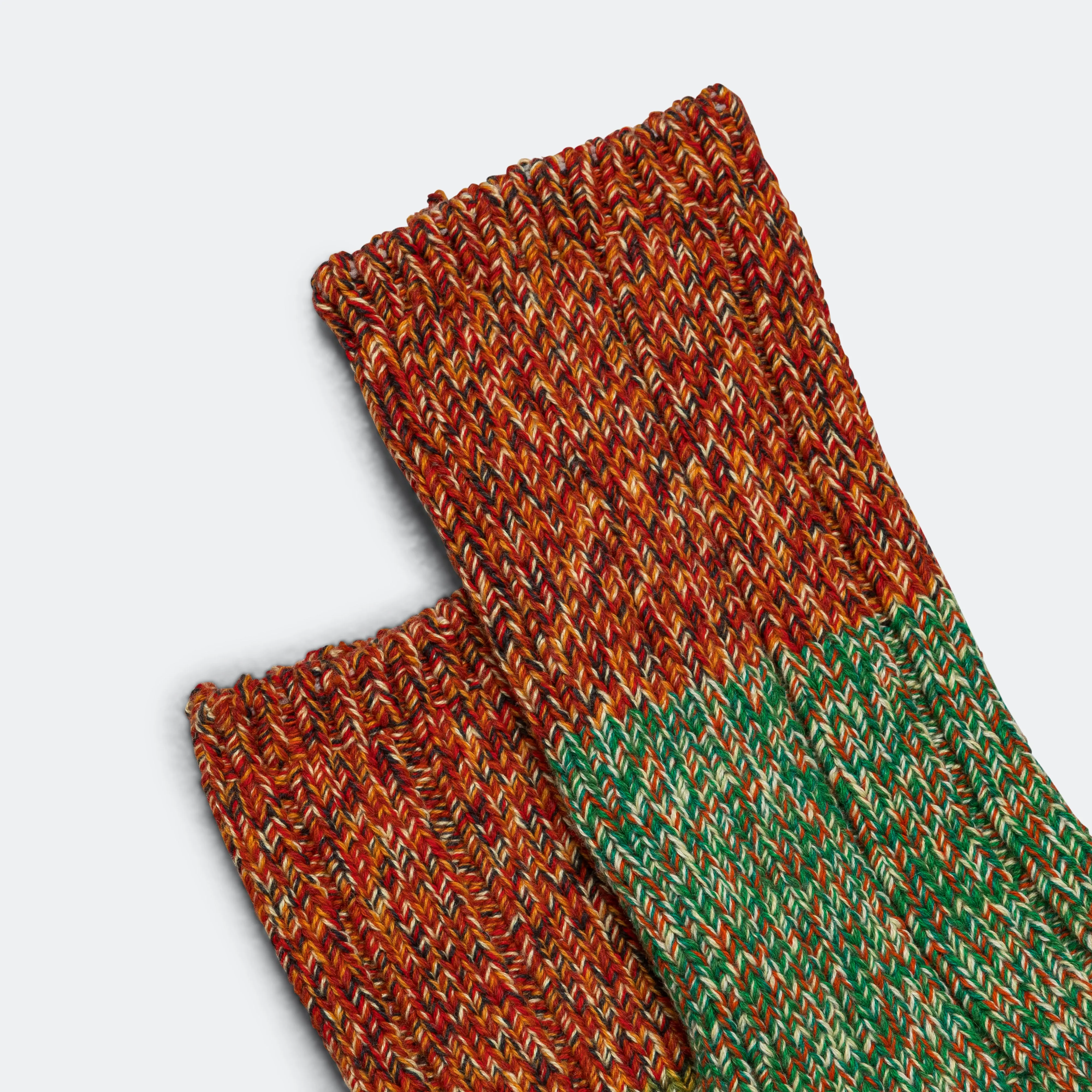 56 Yarn Asymmetry GOGH Grandrelle Yarn Socks - Red