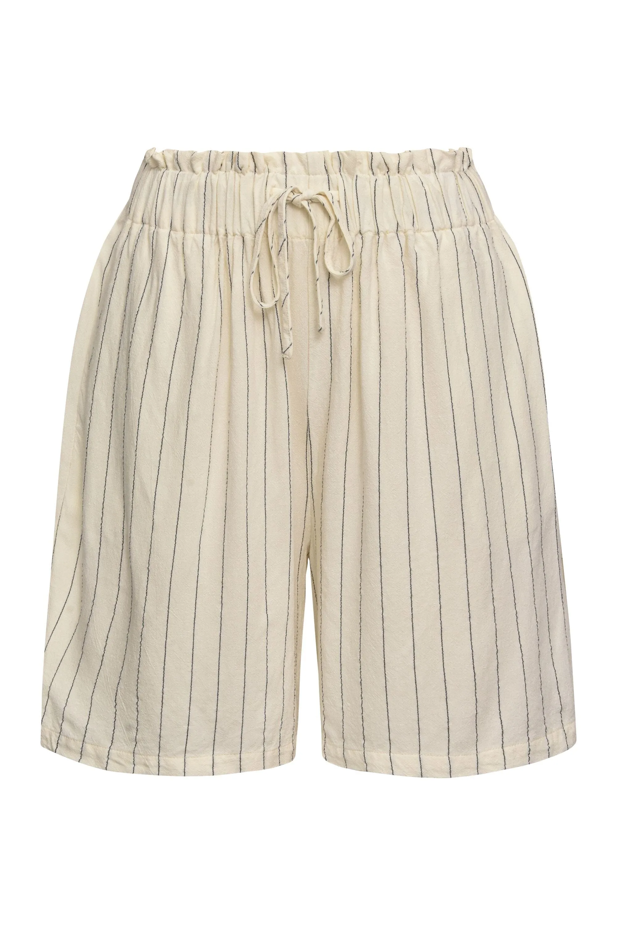 A-View - Lerke Stripe Shorts - 005 Off White