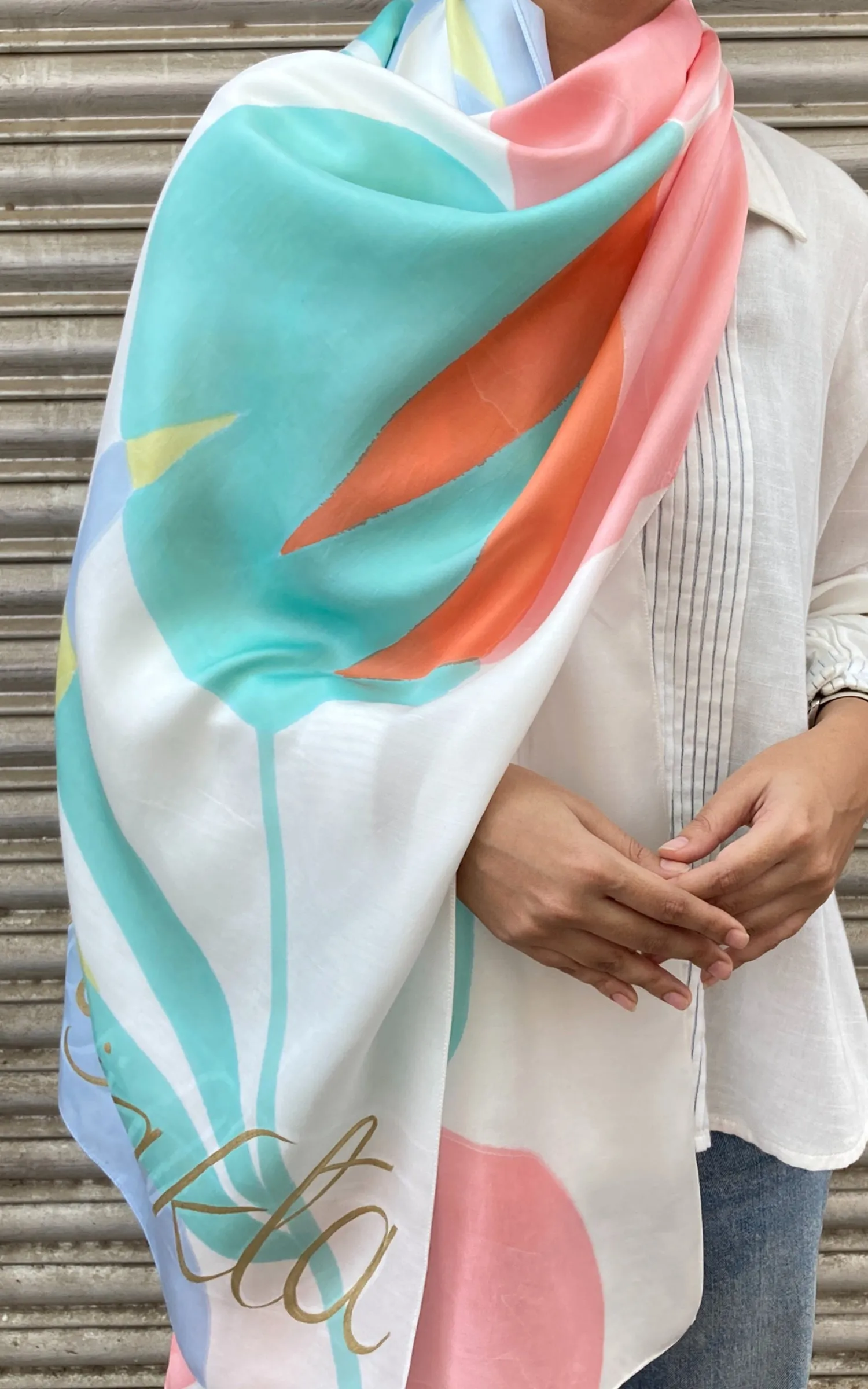 Abstract Printed Scarf