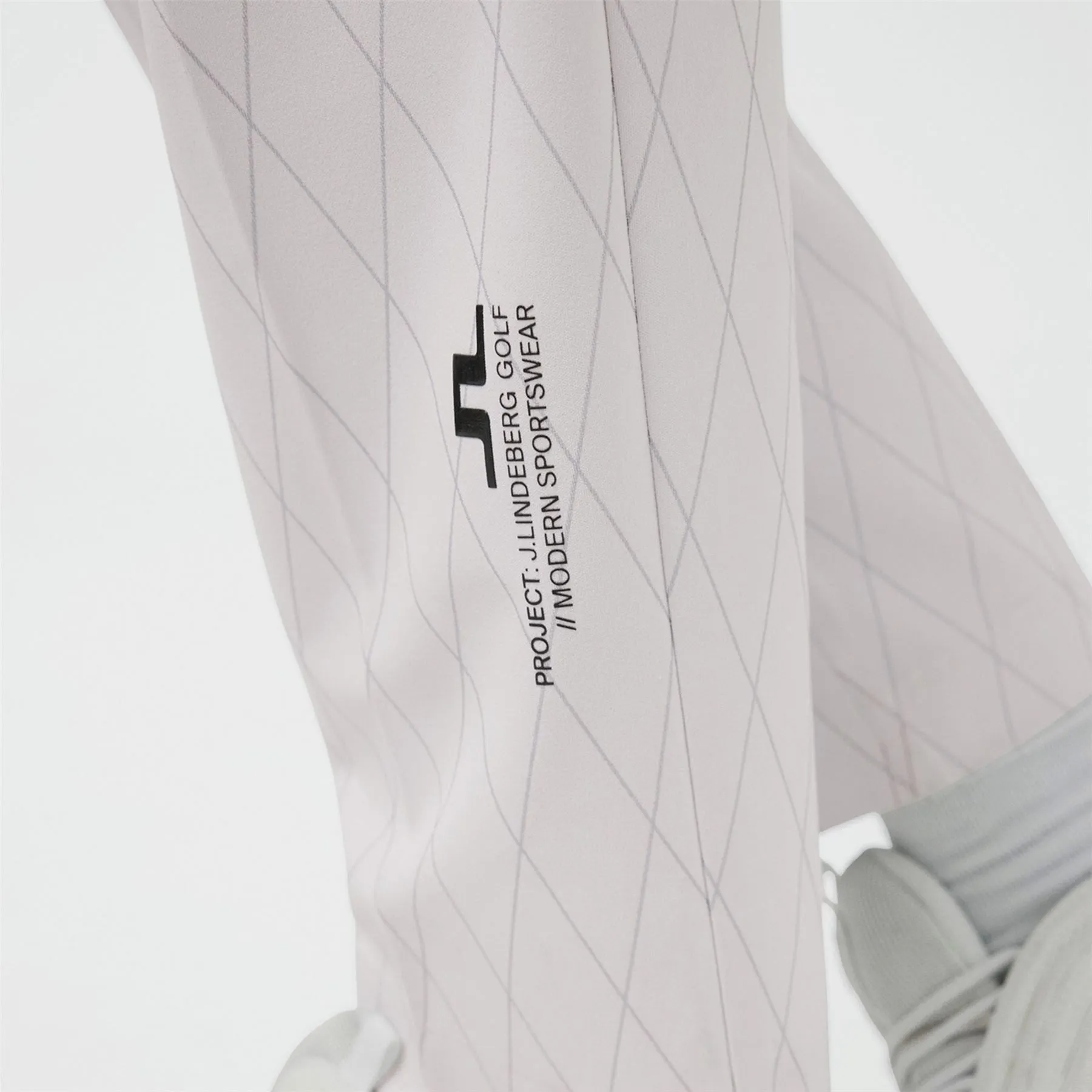 Active Argyle Double Weave Pant White - SU22