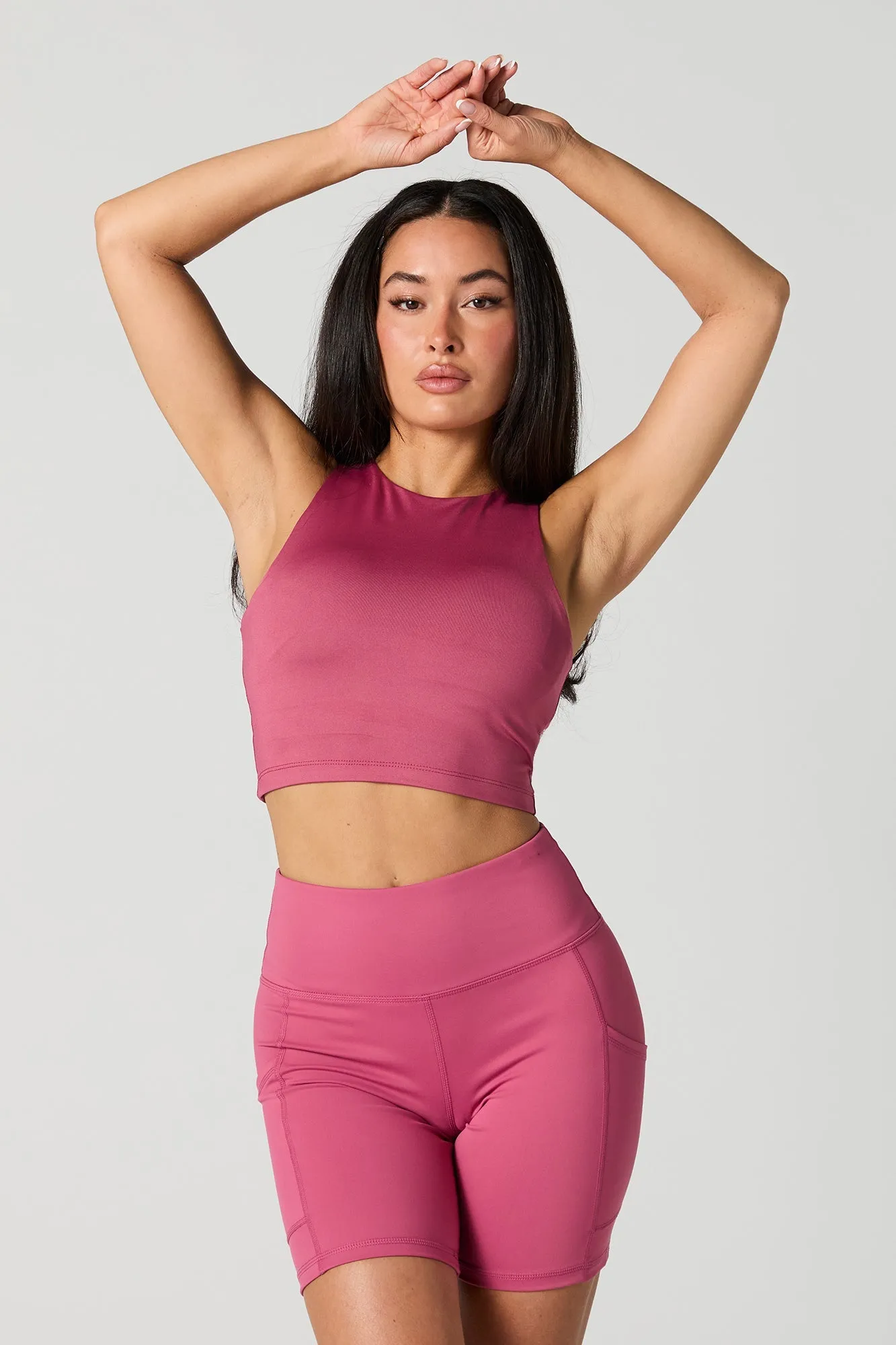 Active Crew Neck Bra Tank