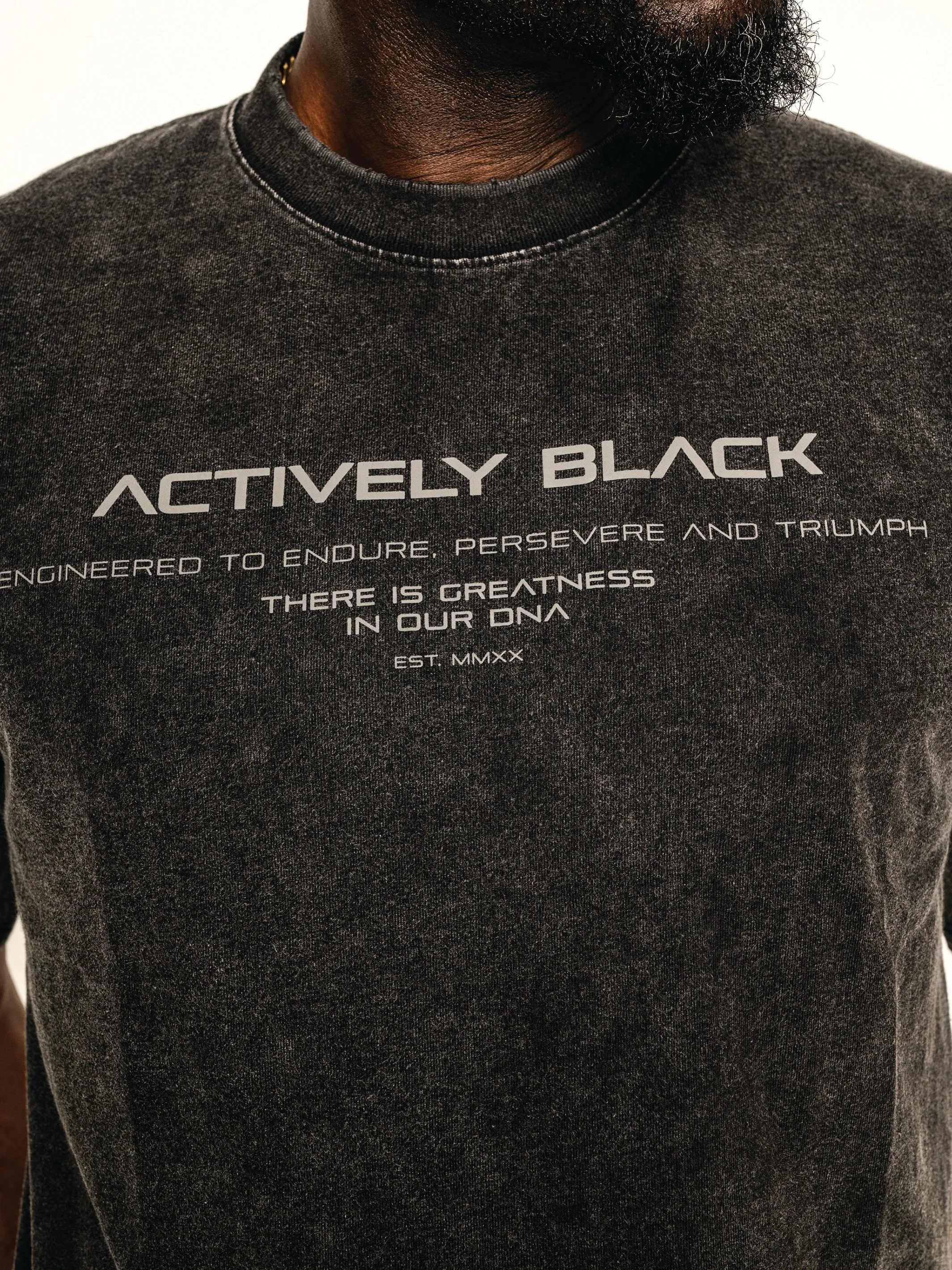 Actively Black Vintage Lifestyle Tee