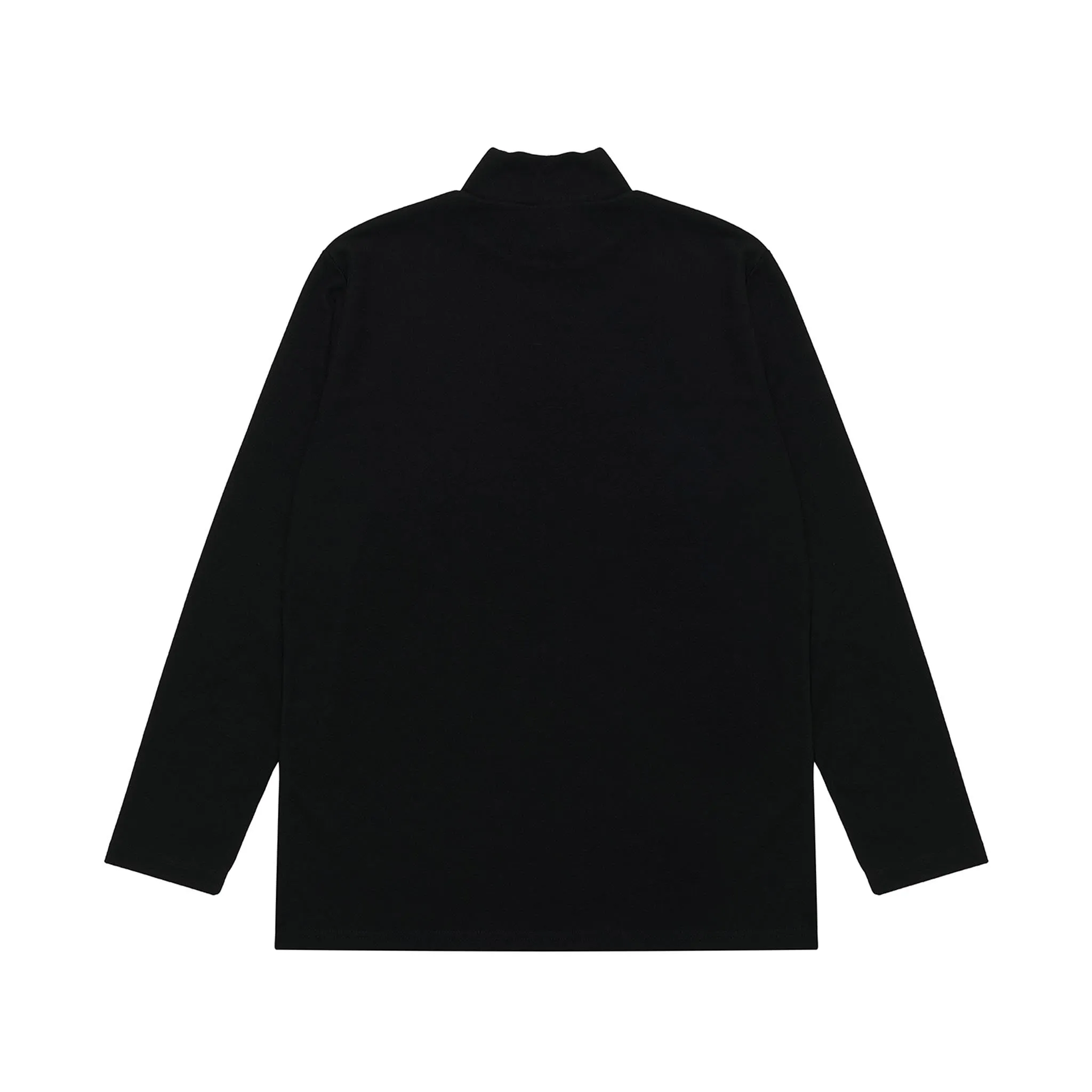 ADD Halfneck Stitch L/S Tee Black