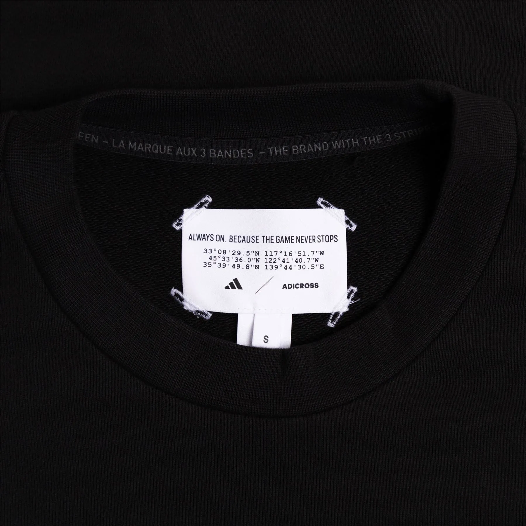 Adicross Burning Cart Society Crew Neck Sweatshirt Black - SS23