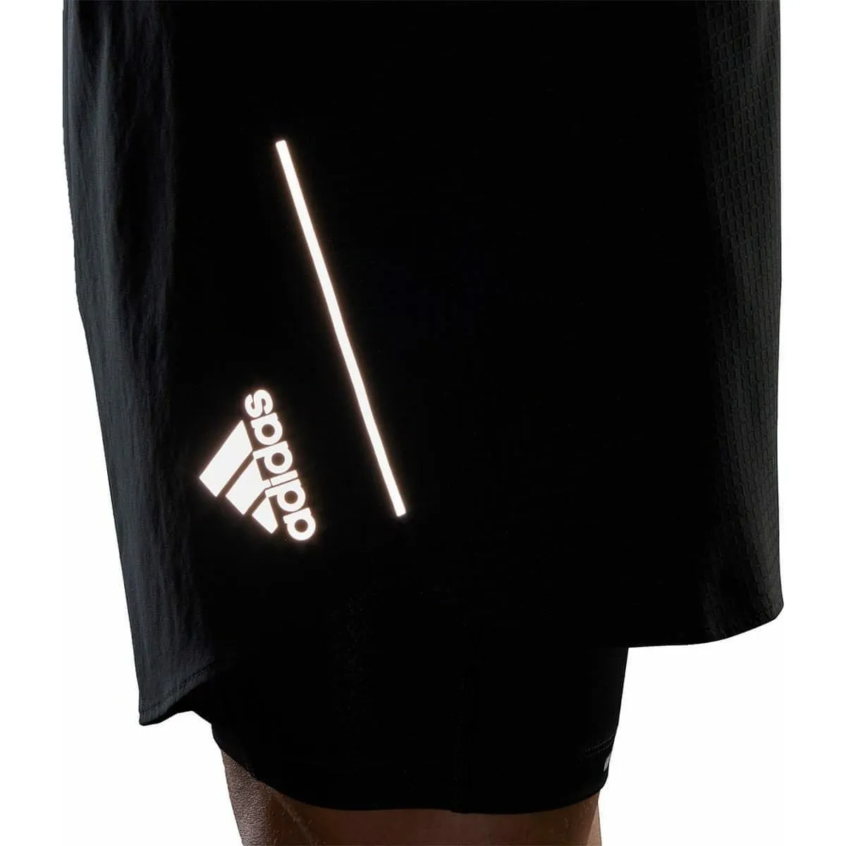 adidas Designed 4 Run Mens 2 In 1 Running Shorts - Black