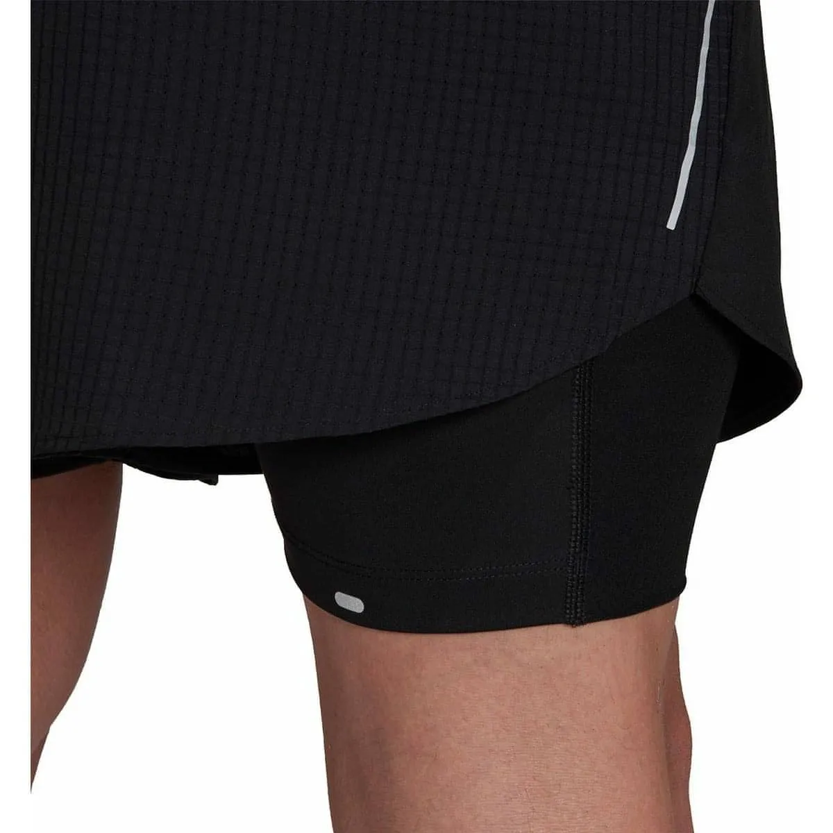 adidas Designed 4 Run Mens 2 In 1 Running Shorts - Black