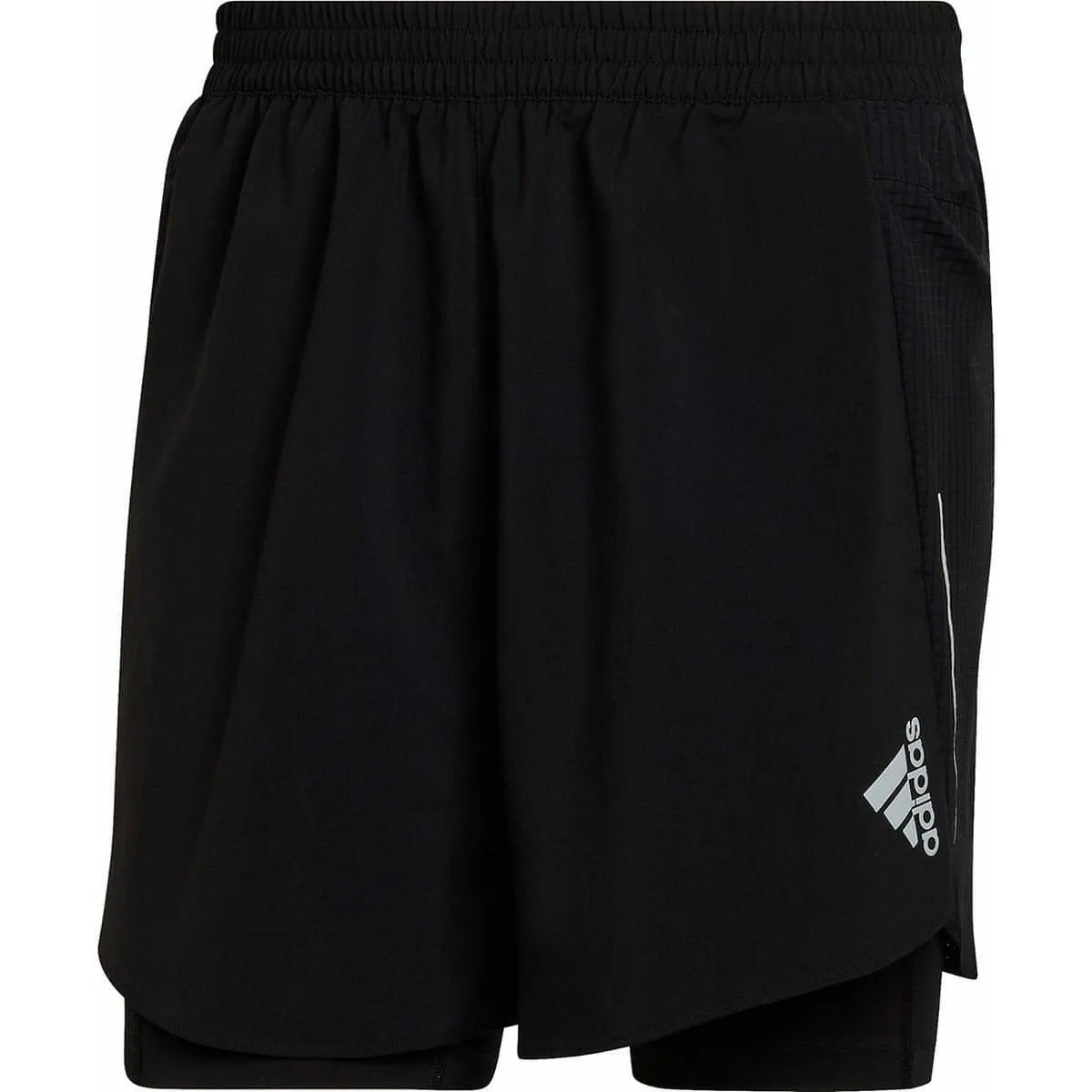 adidas Designed 4 Run Mens 2 In 1 Running Shorts - Black