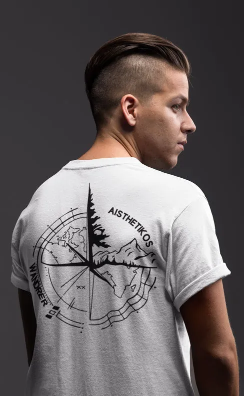 Aisthetikos Wanderer Compass T-shirt (Black)