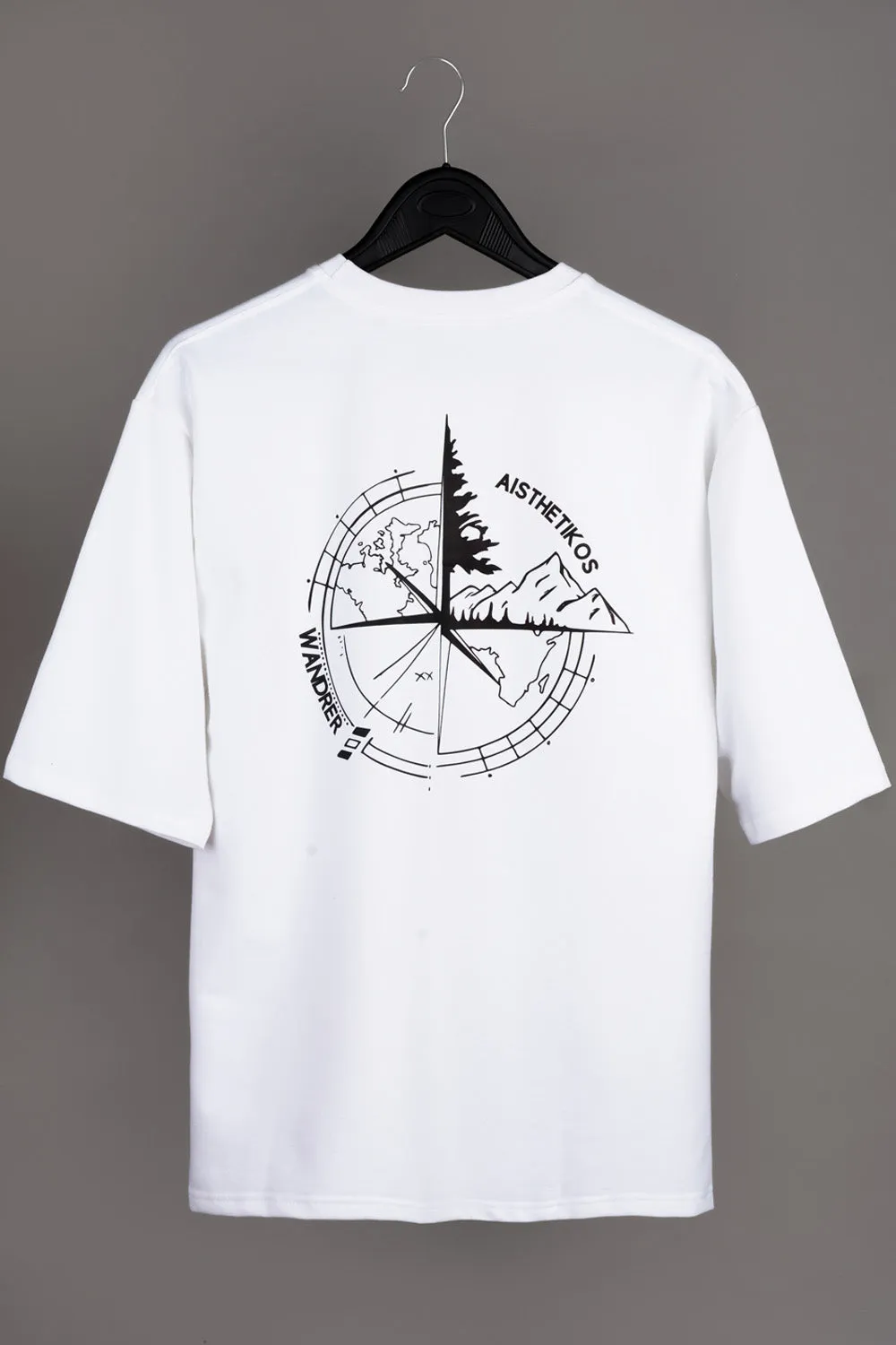 Aisthetikos Wanderer Compass T-shirt (Black)