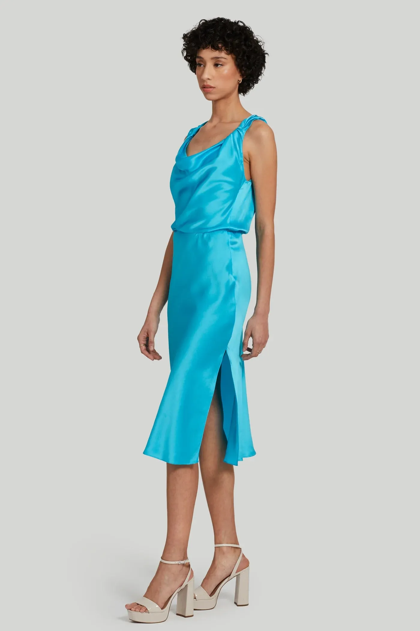 Amanda Uprichard ELLISON SILK DRESS - Marina