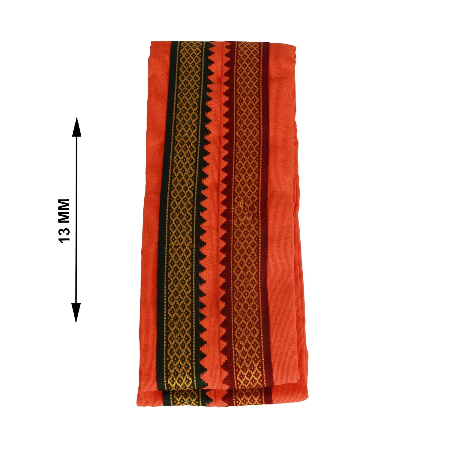 Angavastra - 1.80 Mtrs | Towel/ Thalapathi Mayilkan Border Thundu/ Orange Colour/ Kasavu Shawl for Men