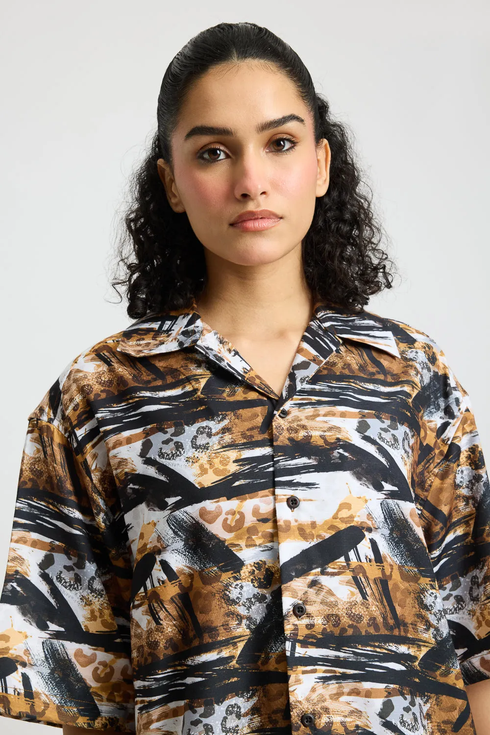 Animal Print Women's Resort Shirt