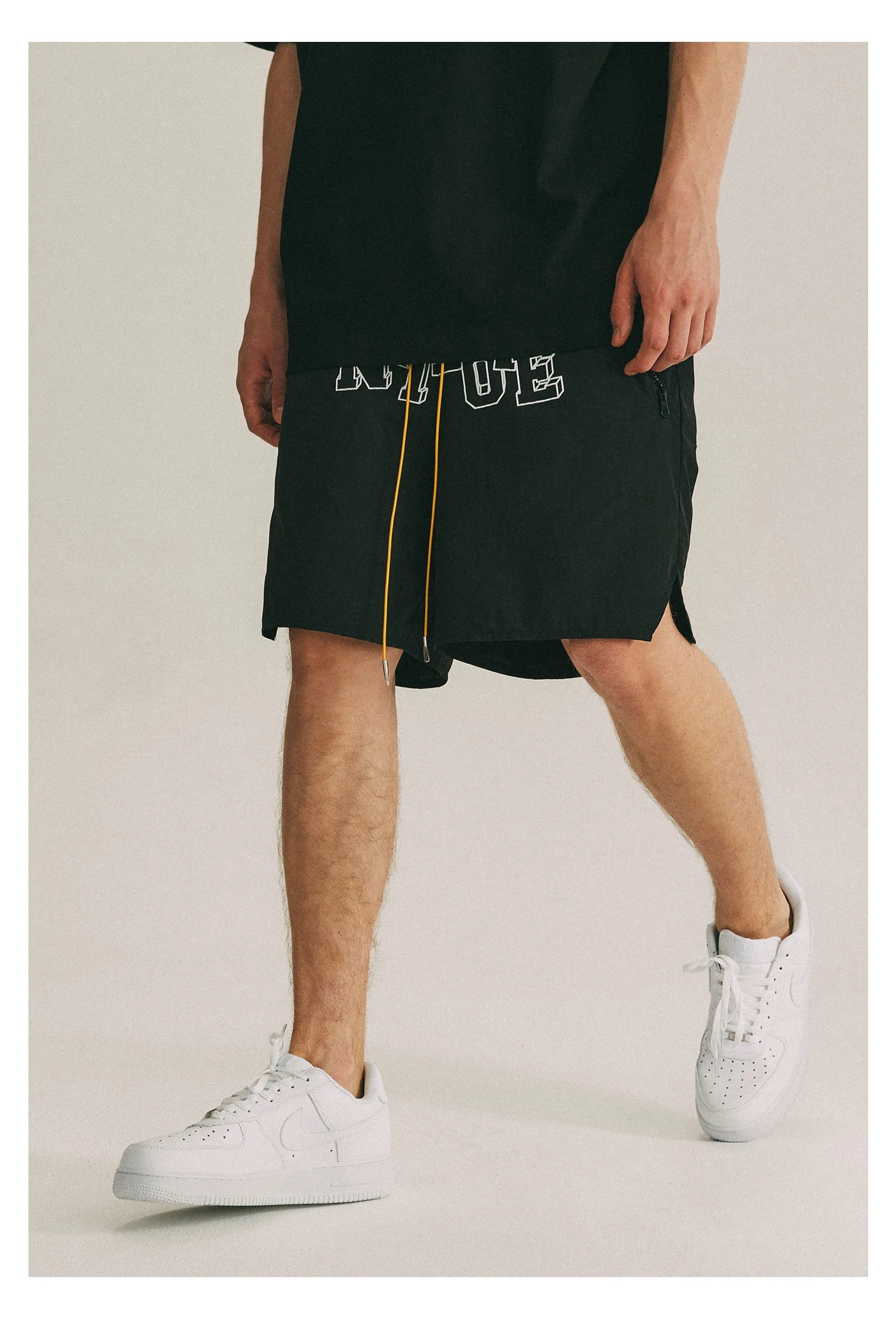 ANTIDOTE Crotch Font Printing Logo Shorts