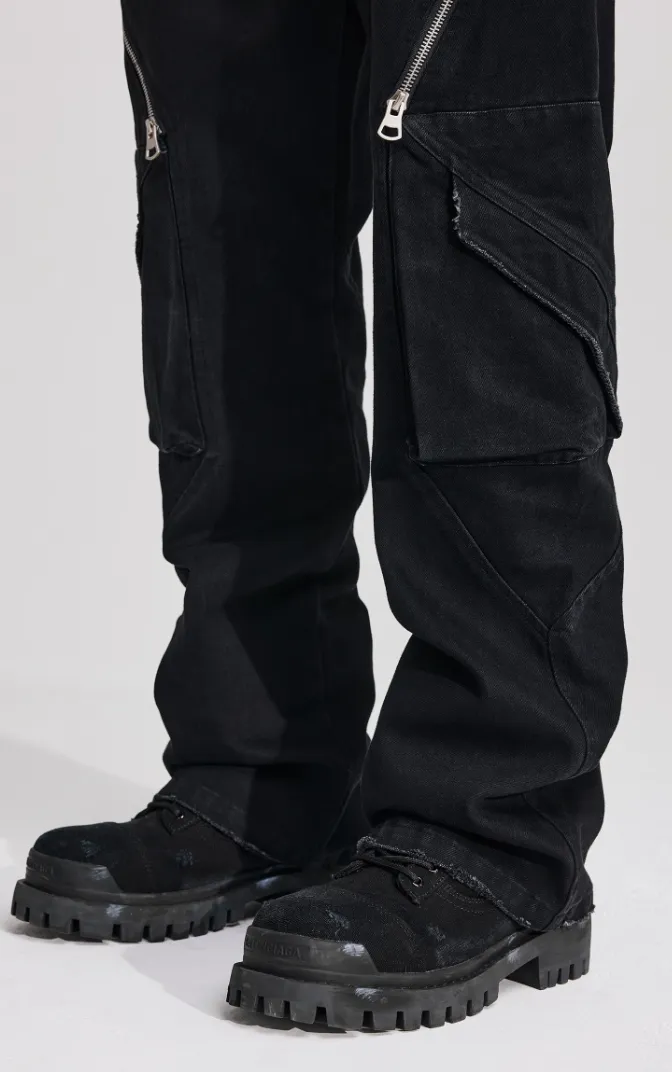 ANTIDOTE Zipper Micro Denim Pants