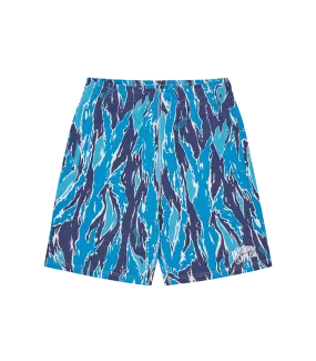 ARCH LOGO CAMO SWEATSHORTS - BLUE