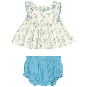 Ari Baby Set in Floral Vine Print by Lali - Last Ones In Stock - 18-24 Months