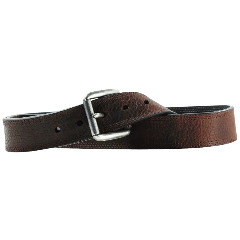 Ariat Men's Dark Brown Triple Stitched Leather Work Belt A10004630