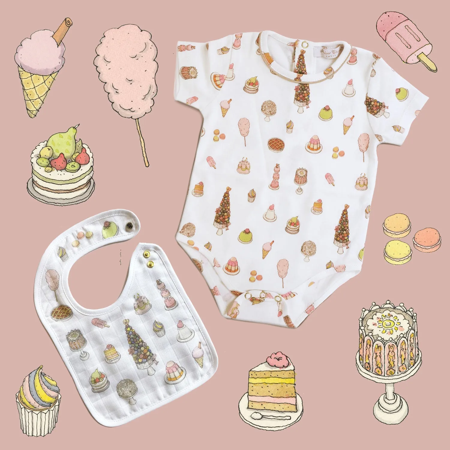 Atelier Choux Onesie Classic Sweetie Pie