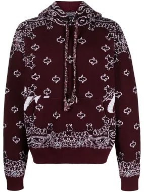 Bandana knit hoodie