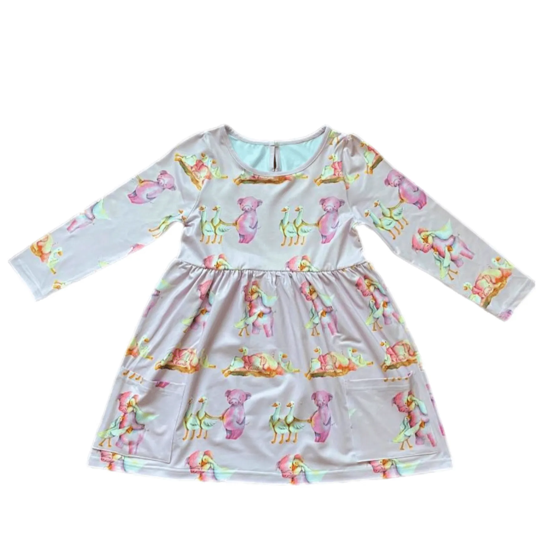 Barnyard Buddies Long Sleeve Pocket Dress