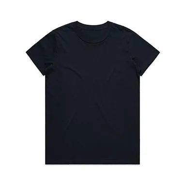 Basic Black Cotton Crew Neck Women's T-Shirt