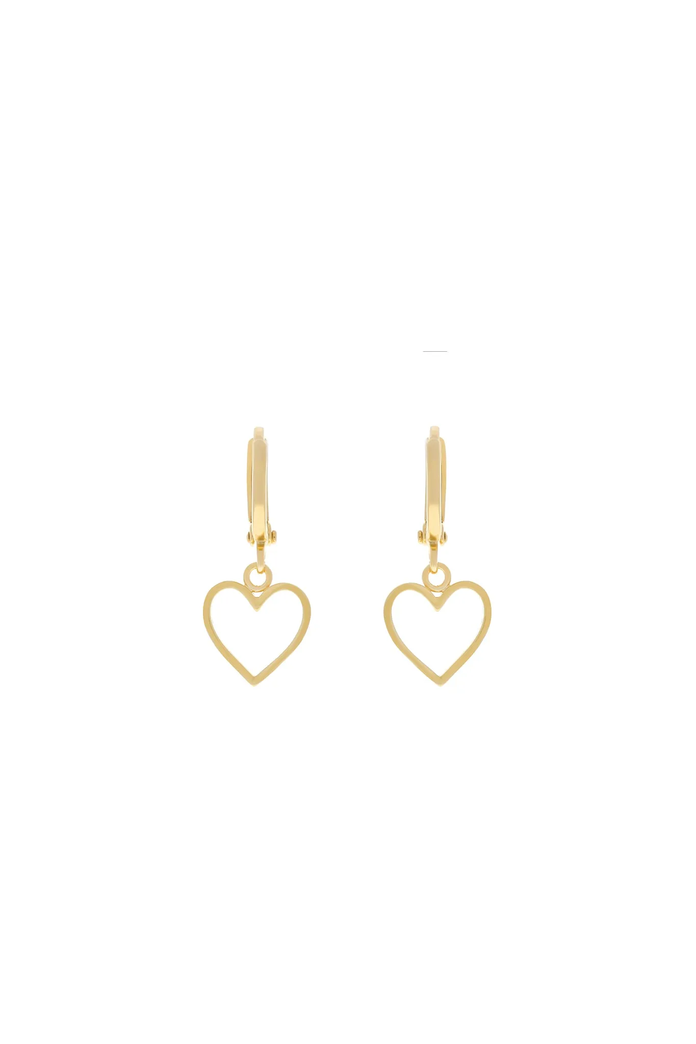 Be My Lover Heart Huggie Earrings