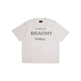 Beach? Boxy Tee (Bone)