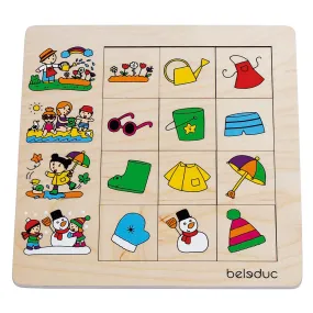 Beleduc Wooden Sorting Game - Season