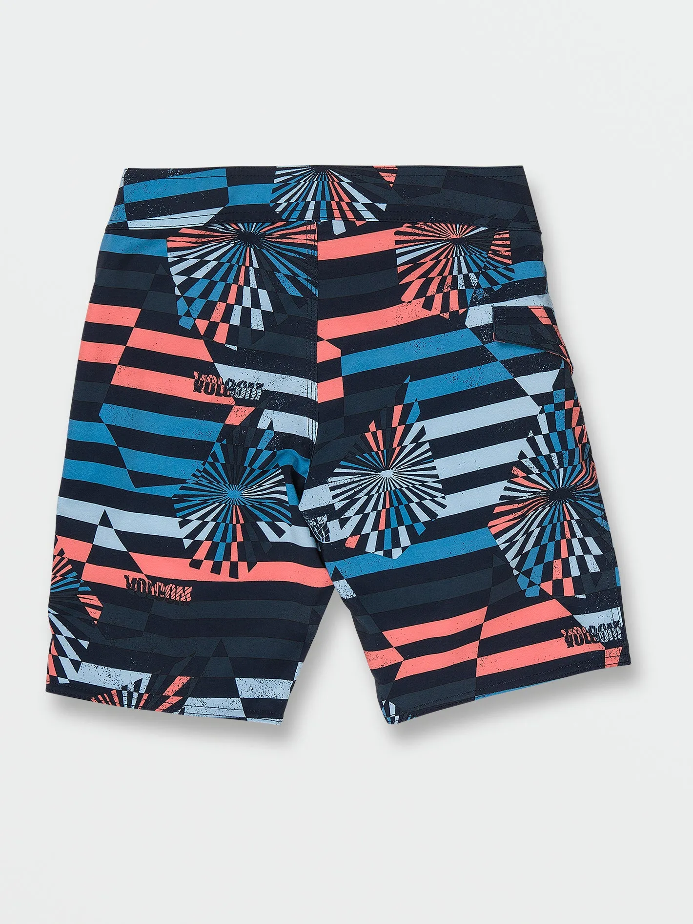 Big Boys Stone Stripe Mod-Tech Trunks - Navy