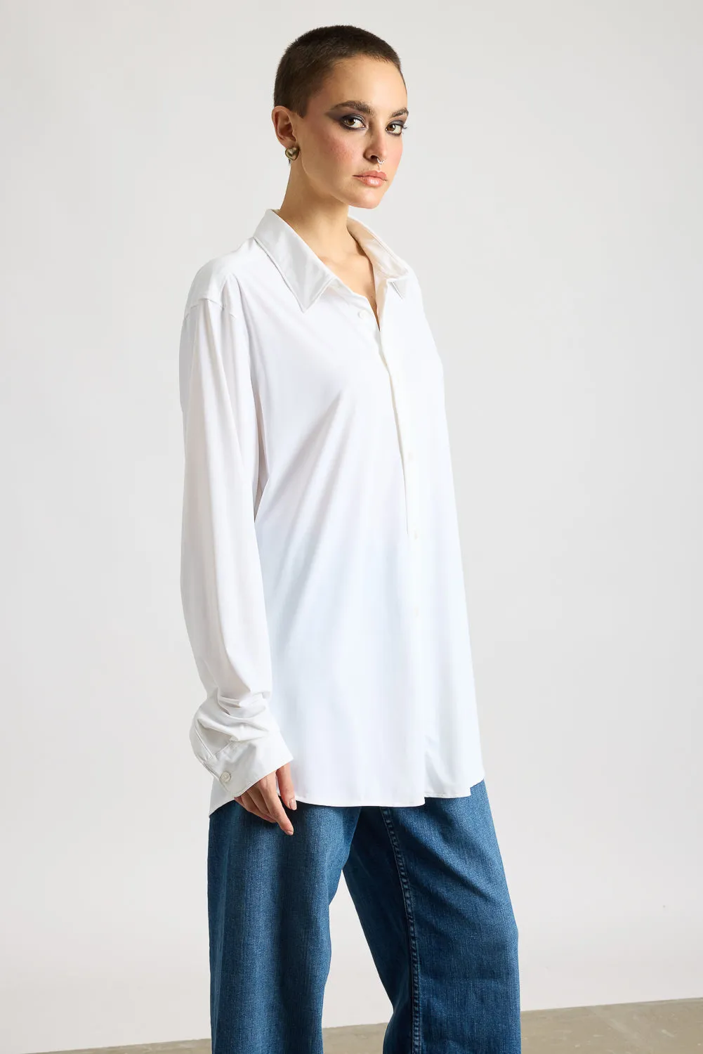 Breezy Relaxed Classic White Shirt