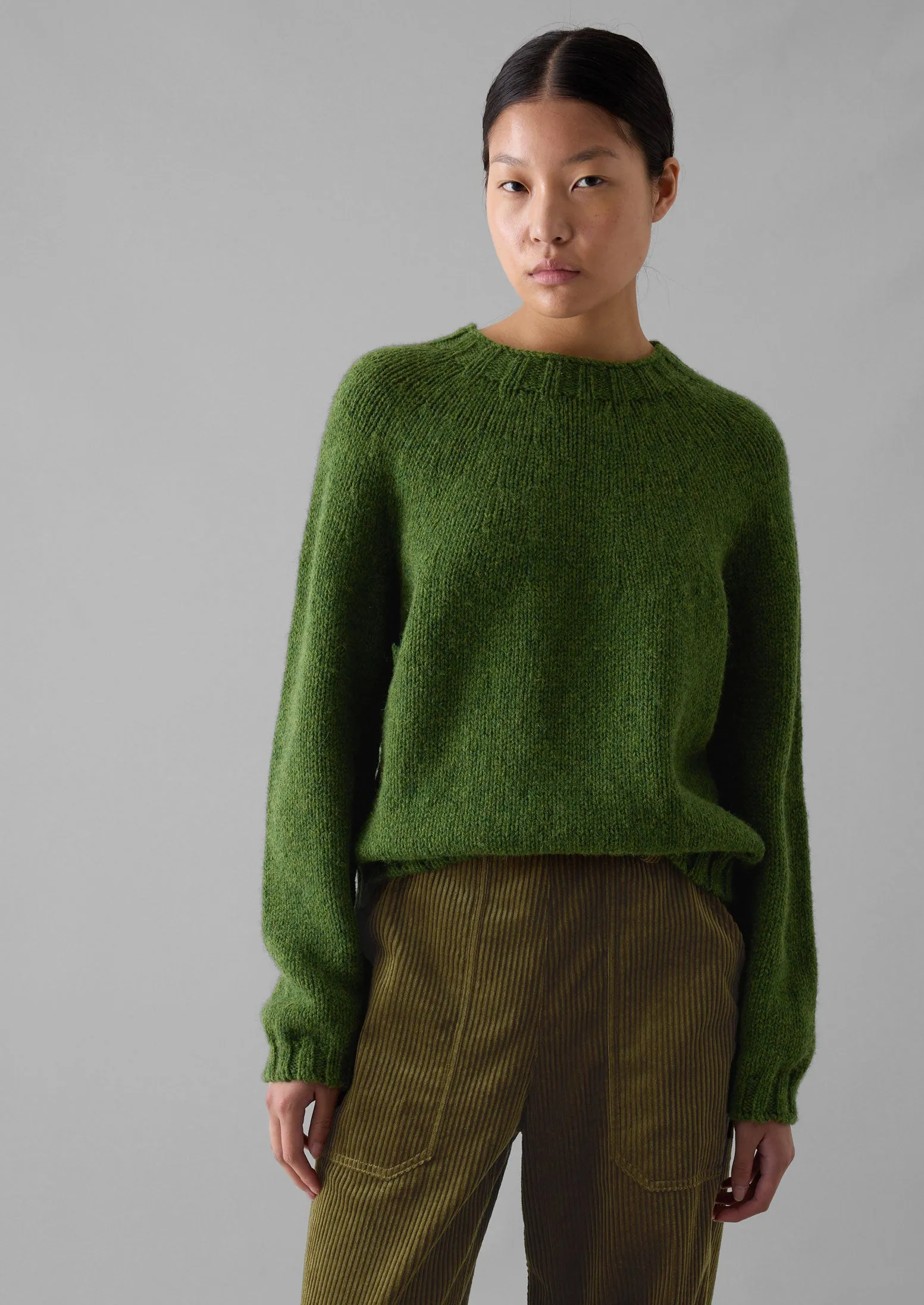 British Wool Sweater | Lawn Green