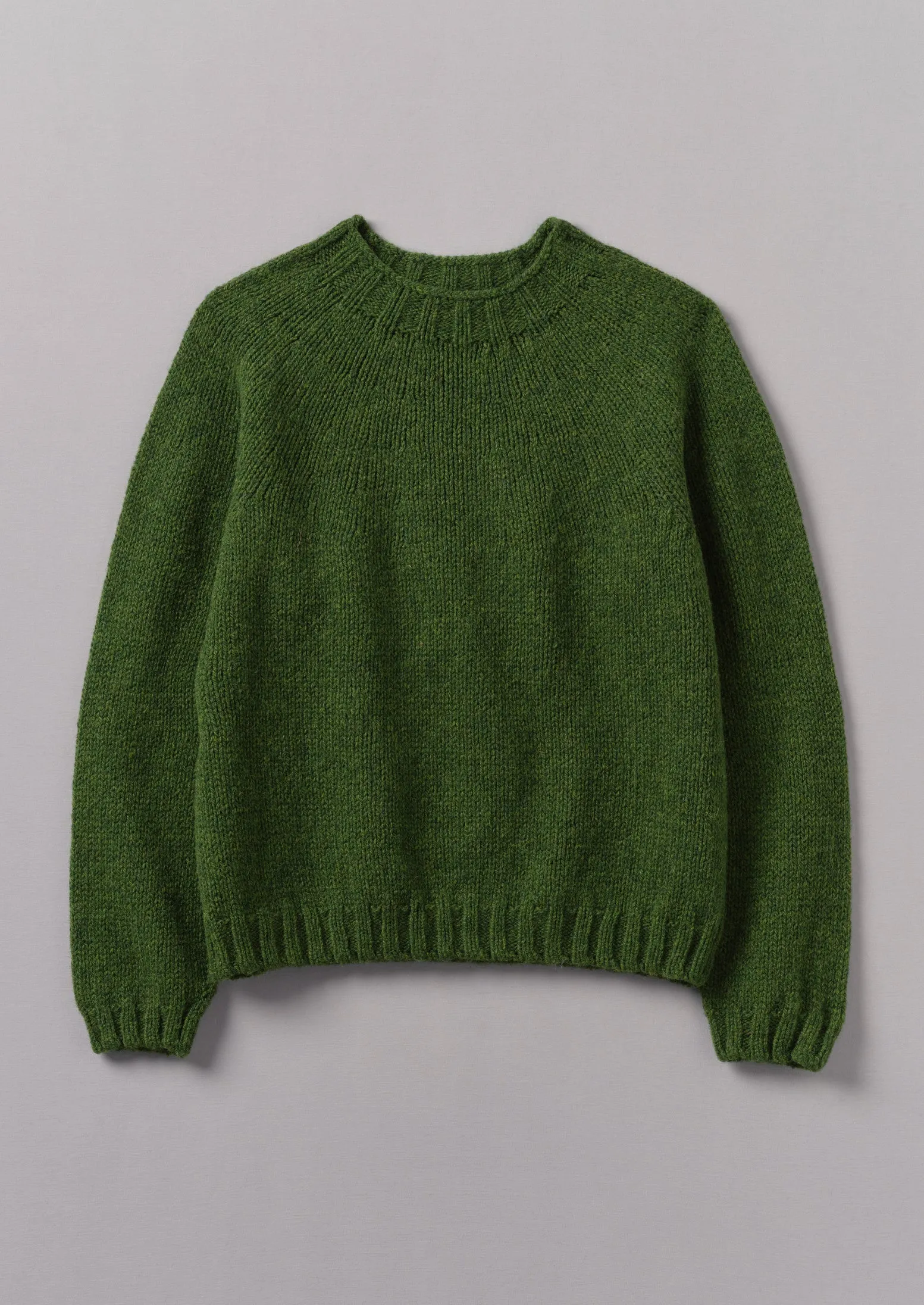 British Wool Sweater | Lawn Green