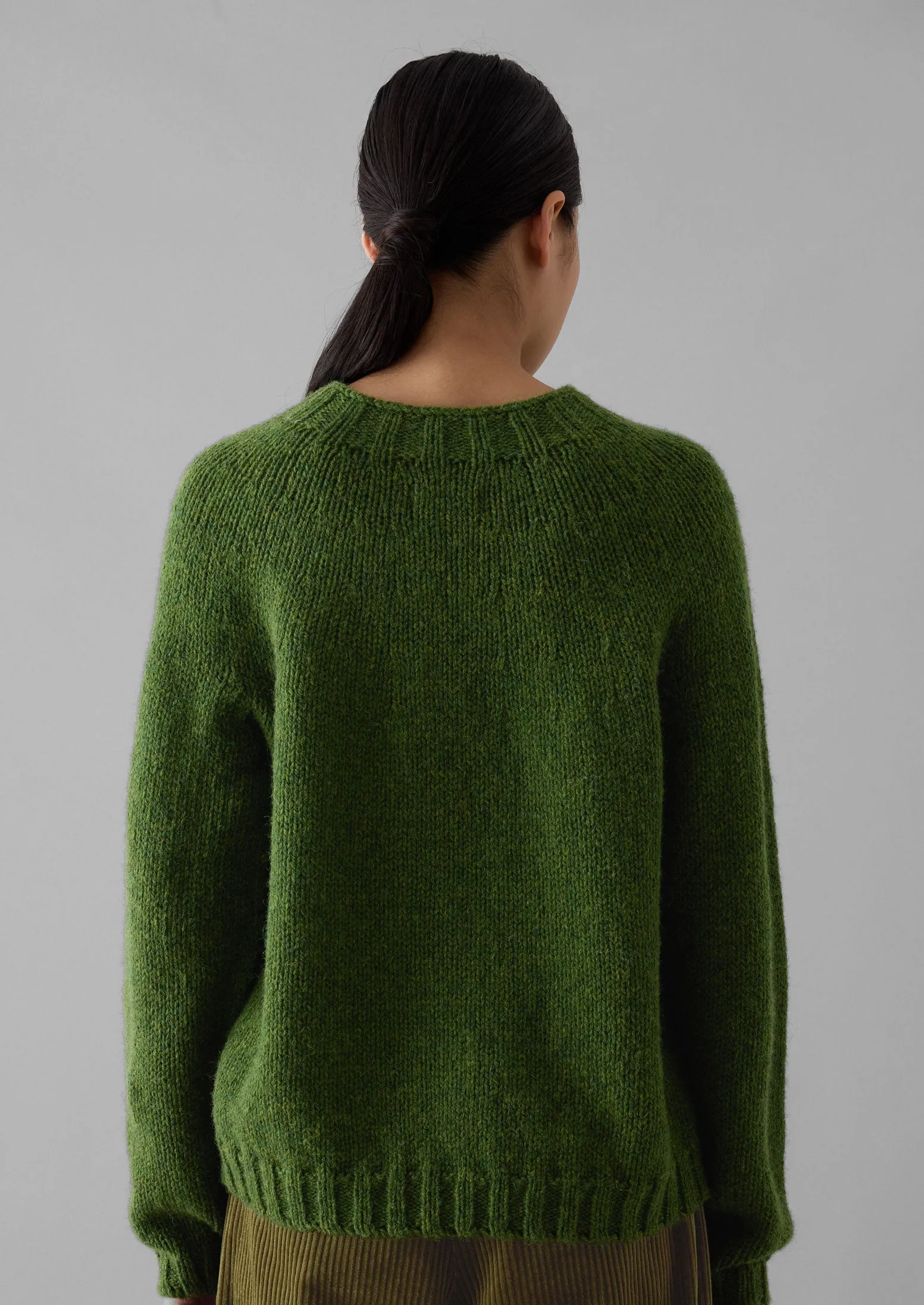 British Wool Sweater | Lawn Green