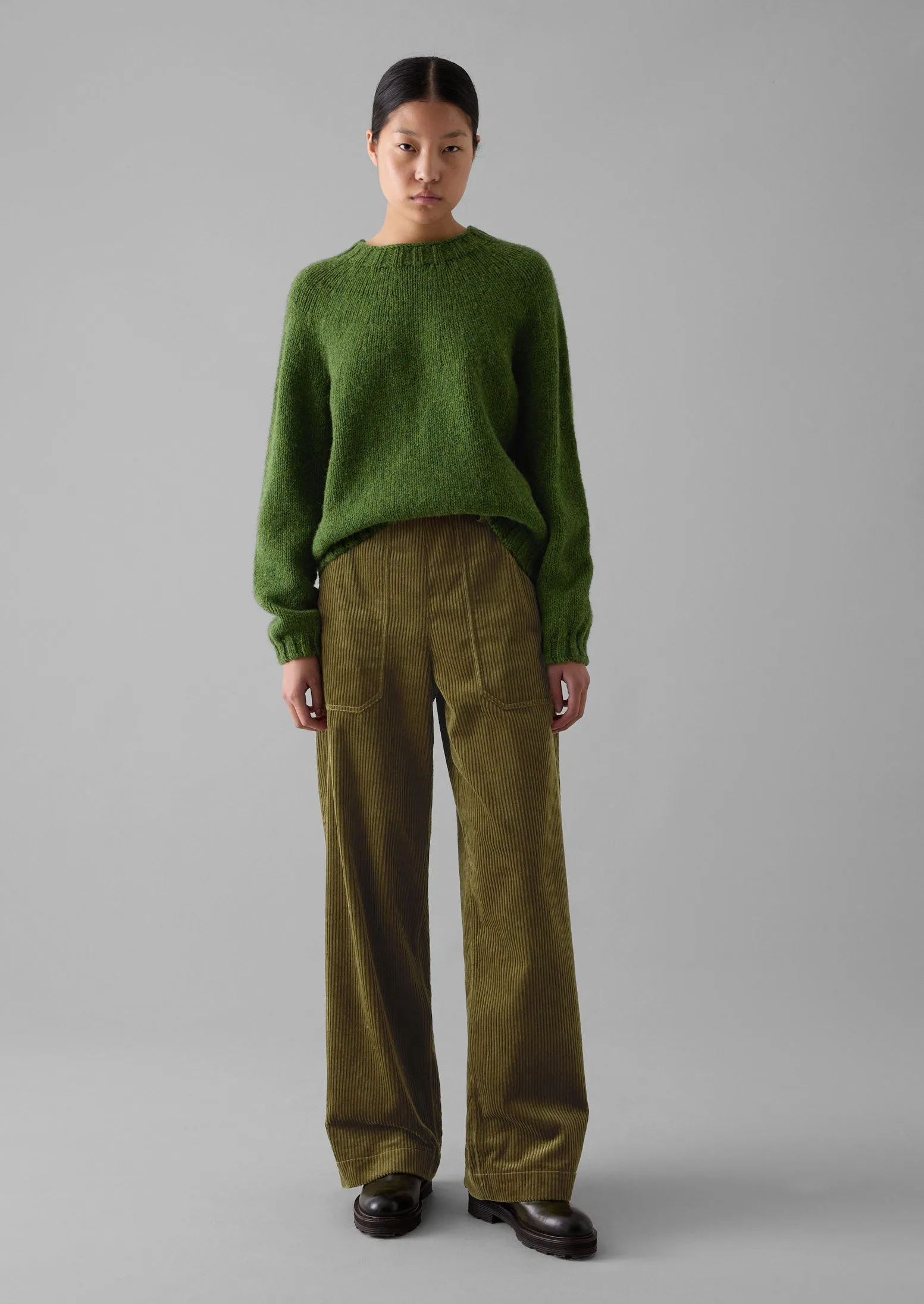 British Wool Sweater | Lawn Green