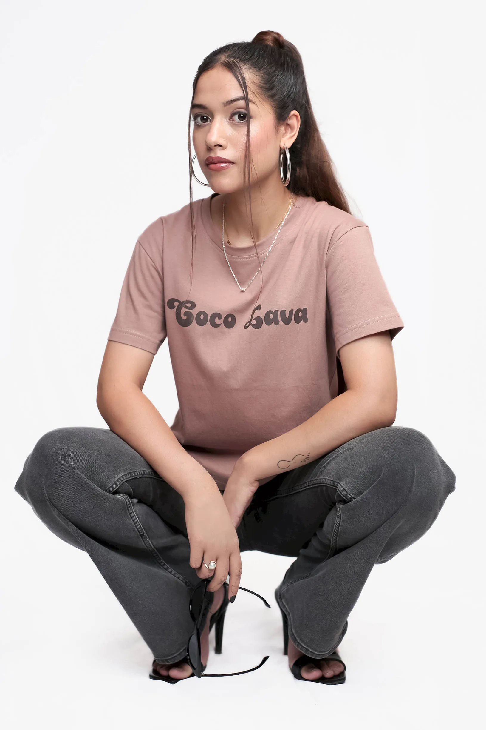 Brown Graphic T-shirt