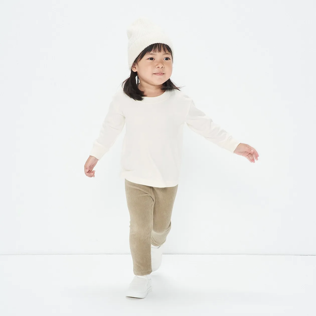 Brushed Interlock Long Sleeve T-Shirt (1-4Y)