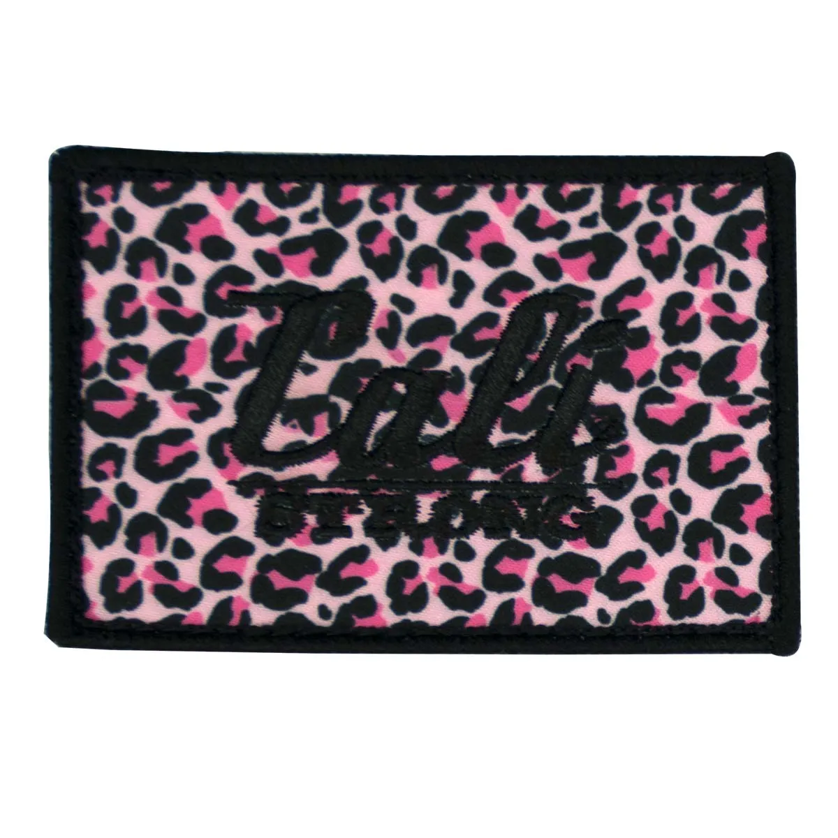 CALI Strong Cheetah Pink Hook-and-Loop 2x3 Morale Patch