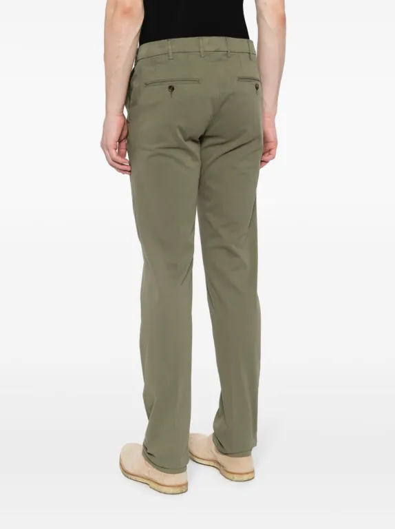 Canali mid-rise straight-leg chino trousers